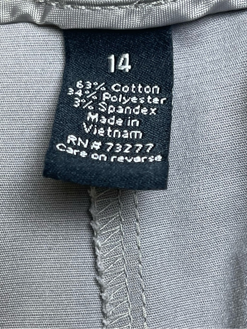 Apt. 9 Maxwell Grey Capris Women's Size 14 Stretch Cropped Dress Pants Trouser - Picture 4 of 8